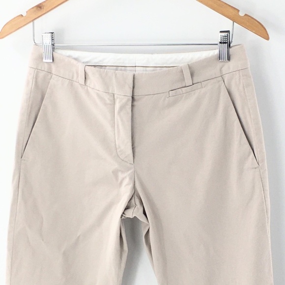 Boss Hugo Boss Women Pants Straight Flare Leg Cotton Blend Tan Pants Sz 2 - Picture 2 of 9